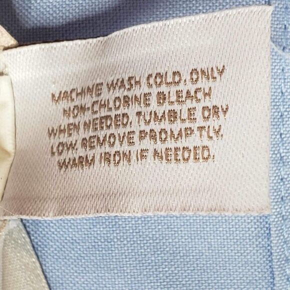 Chicos Shirt Top Women’s Size 3 US XL Blue Button Up Cotton Collared - Picture 7 of 8